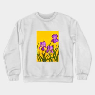 Iris Flower Crewneck Sweatshirt